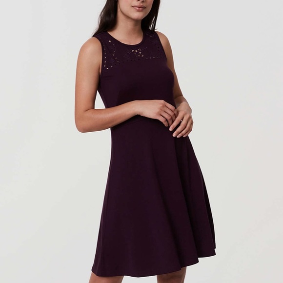 LOFT Dresses & Skirts - Loft Petite Cutout Flare Dress